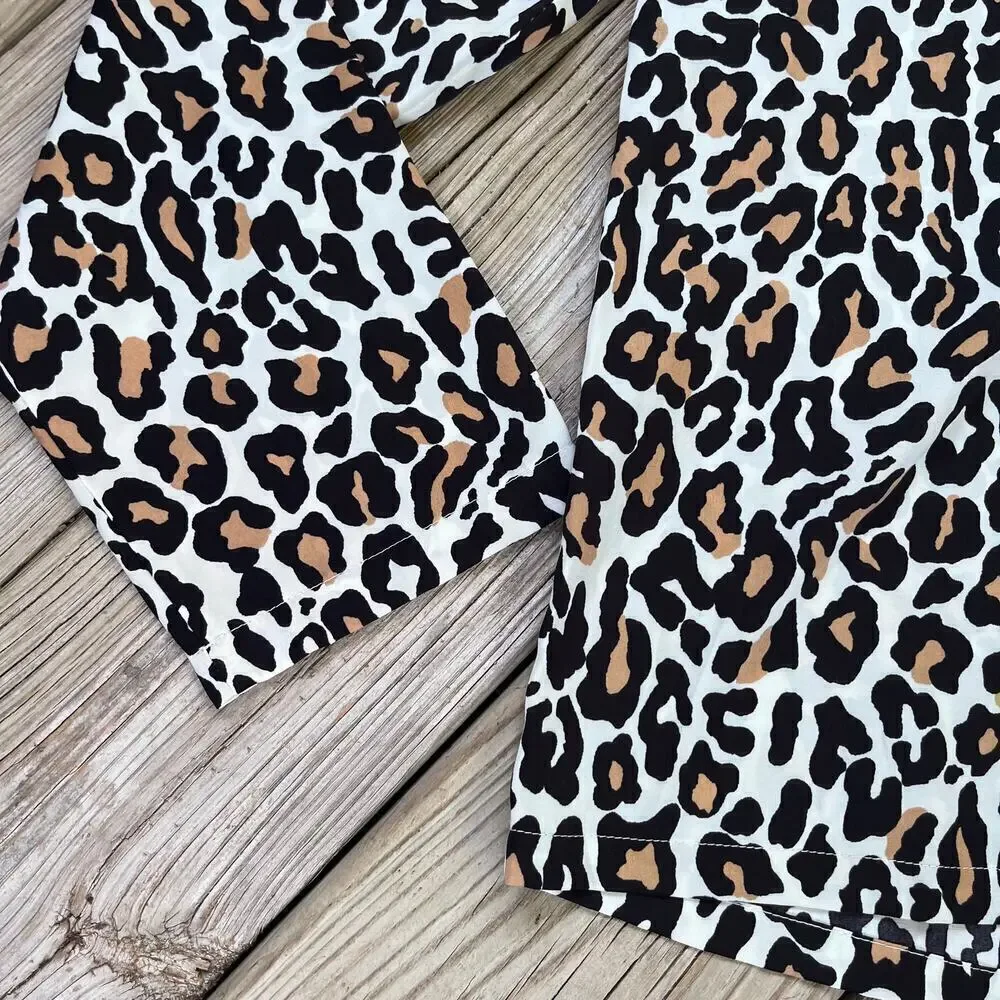 Banana Republic Women's Cheetah Print Pajama Top Size S. NEW